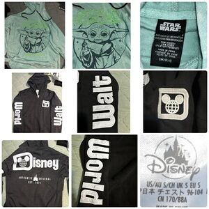 2 Adult men’s sz Small SM Disney hoodies, Star Wars and Mikey NWOT